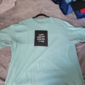 Anti Social Social Club Teal Box Logo T-Shirt